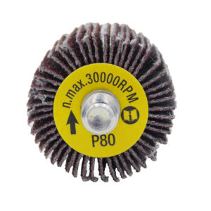 5 PK | Flap Wheel - 1" x 1" x 1/4"-20 Male Thread - 80 Grit