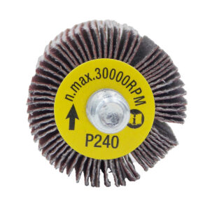 5 PK | Flap Wheel - 1" x 1" x 1/4"-20 Male Thread - 240 Grit