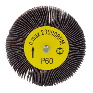 5 PK | Flap Wheel - 3" x 1/2" x 1/4"-20 Male Thread - 60 Grit