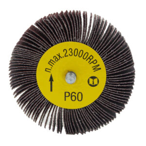 5 PK | Flap Wheel - 3" x 1" x 1/4"-20 Male Thread - 60 Grit