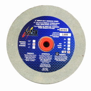 Bench Seat Grinding Wheel - Size 6" x 3/4" Thick x 1" Arbor - 120 Grit - Silicon Carbide