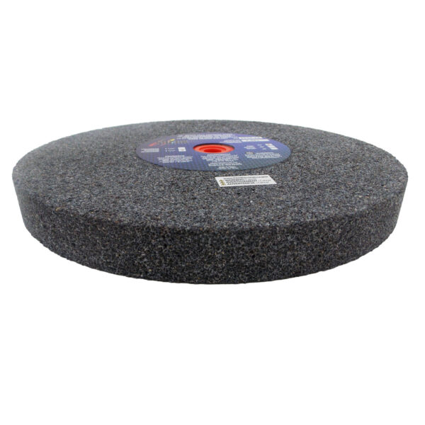 Bench Seat Grinding Wheel - Size 10" x 1" Thick x 1-1/4" Arbor - 24 Grit - Aluminum Oxide - Image 2