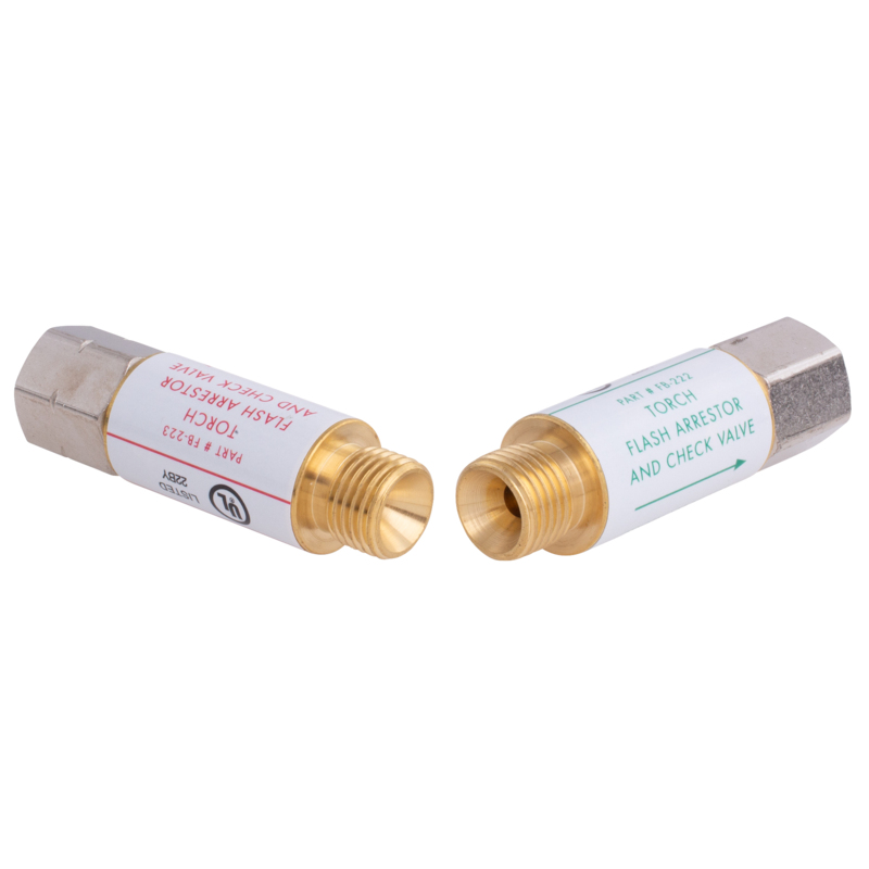 2 PK | Flashback Arrestors - Torch with Check Valve - Shark Industries