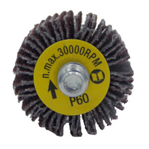 5 PK | Flap Wheel - 1" x 1" x 1/4"-20 Male Thread - 60 Grit
