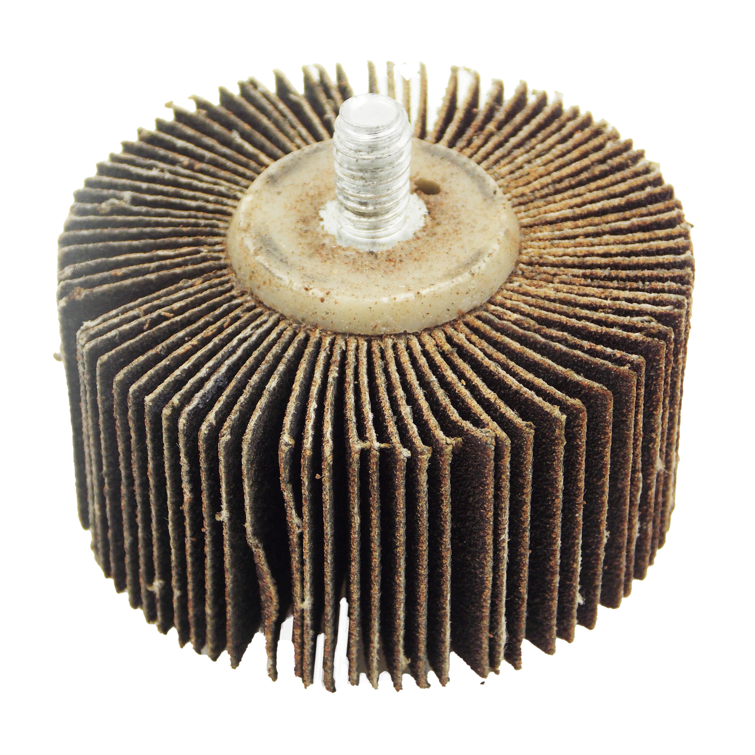 5 PK | Flap Wheel - 2" x 1" x 1/4"-20 Male Thread - 120 Grit - Image 4
