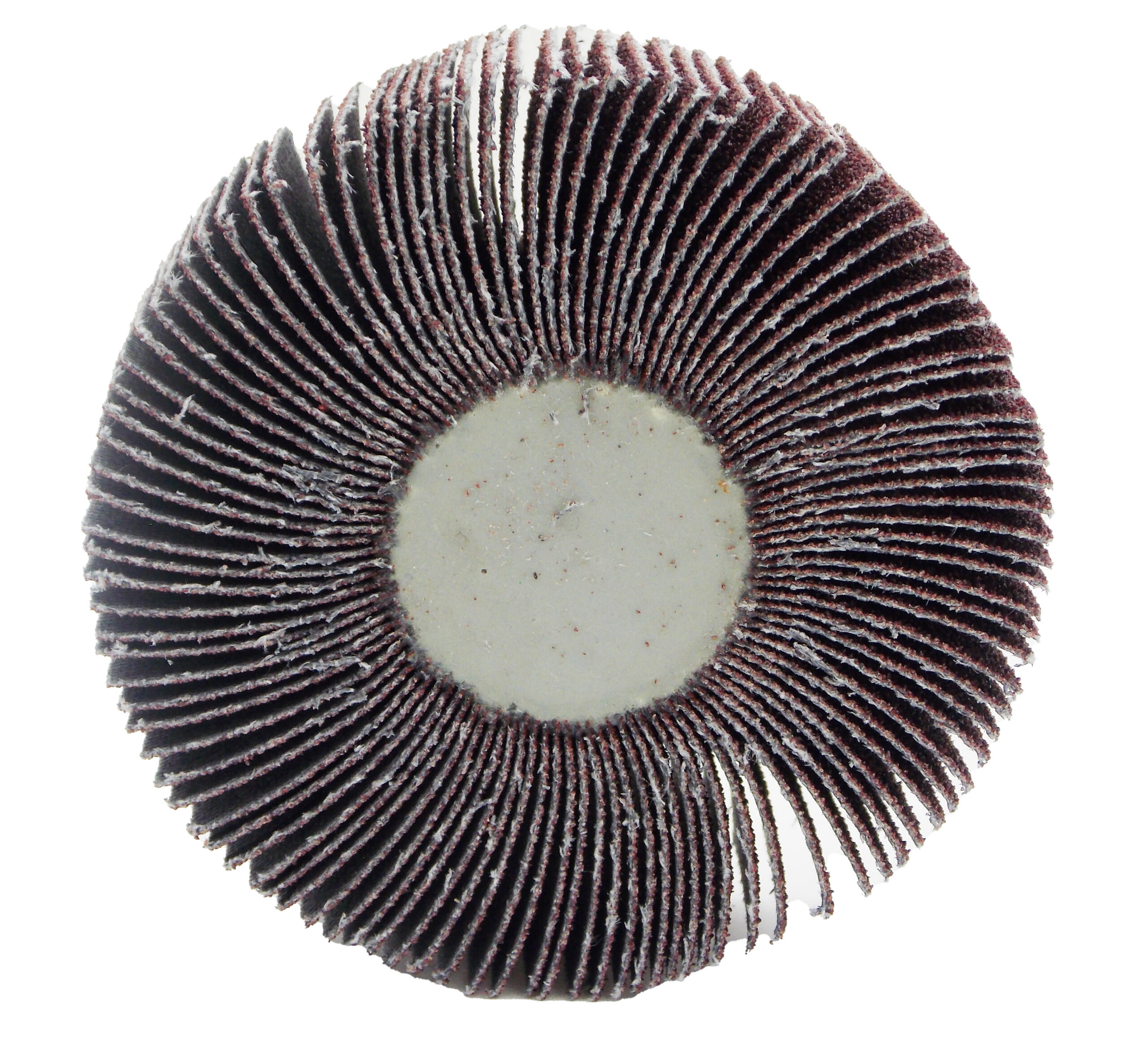 5 PK | Flap Wheel - 3" x 1/2" x 1/4"-20 Male Thread - 60 Grit - Image 2