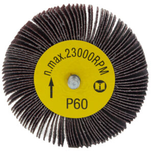 5 PK | Flap Wheel - 3" x 1" x 1/4"-20 Male Thread - 60 Grit