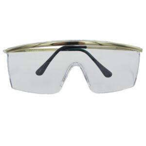 Limited Stock! - Gold Trim Clear Safety Glasses