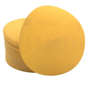 100 PK | 6" Gold A/O Hook & Loop Discs - 400 Grit