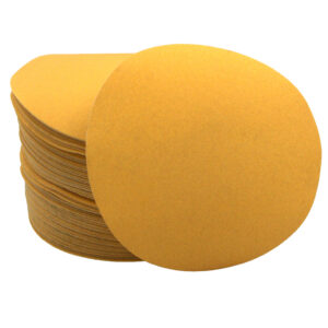 100 PK | 6" Gold A/O Hook & Loop Discs - 320 Grit