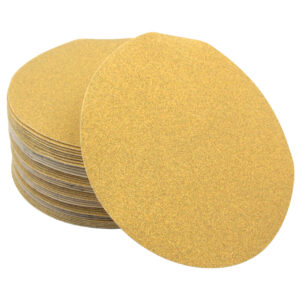 100 PK |6" Gold A/O Hook & Loop Discs - 220 Grit
