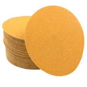 100 PK | 6" Gold A/O Hook & Loop Discs - 120 Grit