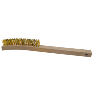 Scratch Brush-Long Handled Brass (3 x 19 Rows)