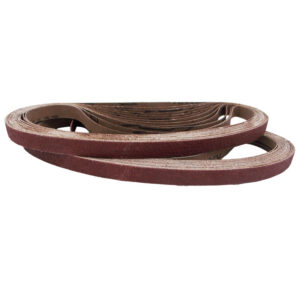 25 PK | File Sanding Belt 1/2" x 24" 80 Grit, X Weight
