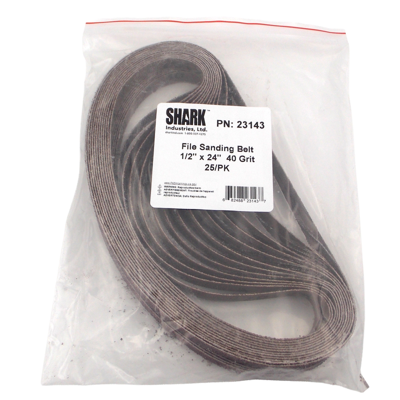 25 PK | File Sanding Belt 1/2" x 24" 40 Grit, X Weight - Image 3