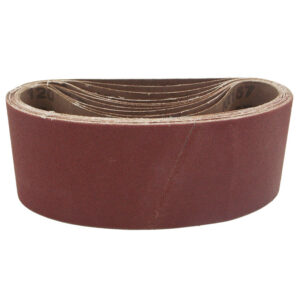 10 PK | Portable Sanding Belt 3" x 18" 120 Grit, X Weight