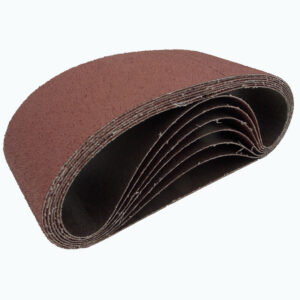 10 PK | Portable Sanding Belt 4" x 24" 80 Grit, X Weight