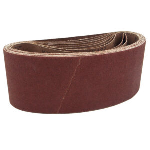 10 PK | Portable Sanding Belt 4" x 24" 60 Grit, X Weight