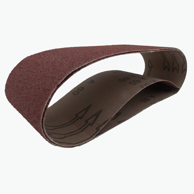 10 PK | Portable Sanding Belt 3" x 24" 120 Grit, X Weight - Image 2