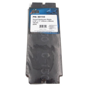 25 PK | Drywall Sandscreen Sheets - 4-1/8" x 11" - 150 Grit
