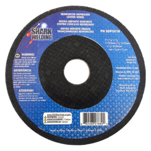 5 PK | Depressed Center Grinding Wheels - Hubless. 5" x 1/8" x 7/8" - 24 Grit